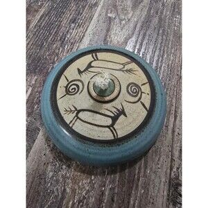 Vintage Studio Art Pottery Seed Jar Early Indian Aboriginal Designs Signed TTF